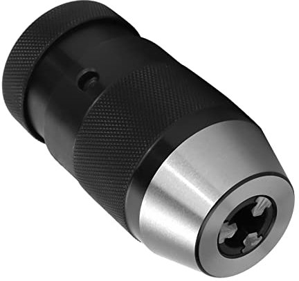 Drill Chuck for Impact Driver, Drill Bit Adapter CNC Lathe Drill Chuck Adapter Self Tighten with MT2 Morse Taper Arbor JT33 Keyless Drill Chuck (TIKATARERdip20o8gxw-01)