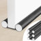 TOFFCAEA 2 Stücke Zugluftstopper für türen 96cm, Zugluftstopper tür, Windstopper Türdichtung in Lederoptik,Doppelseitig Lärmschutz Energiesparend, für Windstopper (Schwarz, 3 Stück)