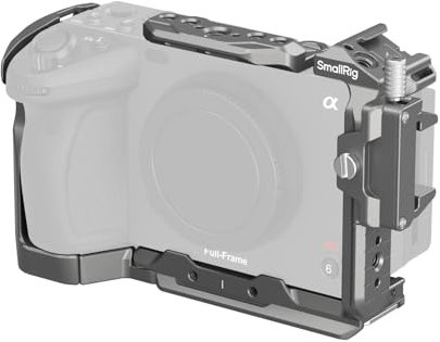 SMALLRIG FX3 / FX30 HawkLock Schnellverschluss-Kamerakäfig-Kit für Sony mit Kabelklemme, eingebauter QR-Cold Shoe NATO-Schiene/QR-Platte für Arca, modulares Design – 4770
