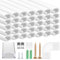 AHAQU 35 Pack LED Aluminum Profile, 10.5m/34.4ft Led Strip Aluminum Channel, U-Shape LED Diffuser with Milky White Cover, End Caps, Mounting Clips and Corner Connectors for Led Strip Lights