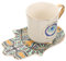 WATIIFUFU 1 Satz Devil-Eye-Mode afternoon tea büroradio kafeemahler unikal Hamsa-Tassen türkisch-arabischer griechischer Becher Kaffeetasse für den Haushalt dekorativer Wasserbecher Keramik