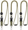 Segus Schlüsselbänder, 3 Stück Schlüsselband Grün, Schlüsselband Sicherheitsverschluss, Rundes Lanyards mit Abnehmbarer Schnalle, für Taschenlampe, Schlüssel