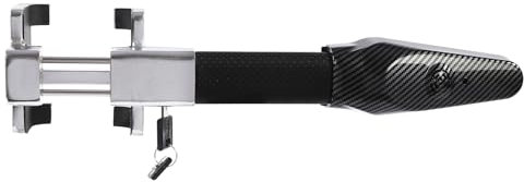 Black Steering Wheel Lock with Alarm, Heavy Duty Anti-Theft Car Device, Car Steering Wheel Lock, for Cars, Vans, Trucks, SUVs 39 * 11.2 cm