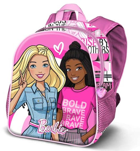 Barbie Brave-Kleiner 3D Rucksack, Rosa, 26 x 31 cm, Kapazität 8,5 L
