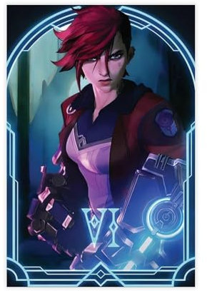FGFGH Filmposter Vi League Arcane of Legends Anime Leinwandposter Unframe-Stil, 40 x 60 cm
