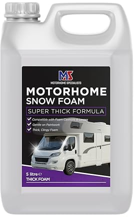 Motorhome Specialists Snow Foam 5L | Thick Foaming Pre-Wash, For Motorhomes, Caravans & Campervans, Paint-Safe Detergent, Tough Dirt Removal