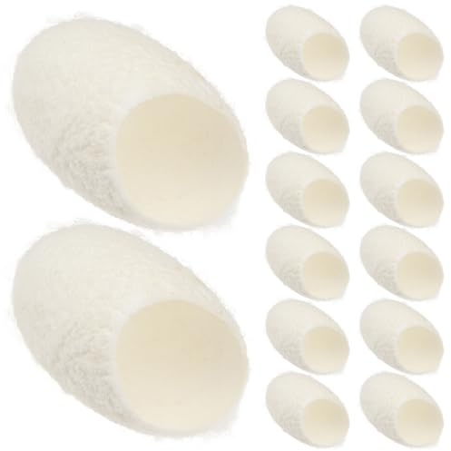 Seidenraupen Gesichtsreinigungsball 100 Stück für Hautpflege, Aufhellung | Seide, Weiß, gegen Mitesser und Peeling, Geeignet für Gesichtsreinigung im Skin Care Bereich