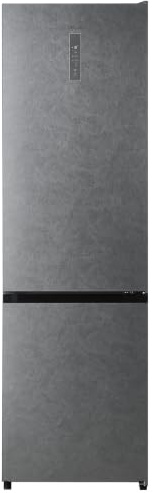 Cecotec Kühl-Gefrierkombination Bolero CoolMarket Combi 405 WL Elite Graphite Stone D. 405 L, 199,5x59,2 cm, Total No Frost, Inverter Plus, Fresh Flex, 37 dB, LED-Display, Energieklasse D