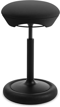 TOPSTAR SITNESS HOP HIGH Sitzhocker schwarz | Made in Germany | Ergonomisch | Bürohocker, Rollhocker | höhenverstellbar | Geprüfte Sicherheit nach GS-Intertek