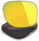 Mryok Lentilles de rechange pour Oakley Holbrook OO9102-55mm - Options, Anti-corrosion de l'eau de mer polarisée - Or 24 carats, Taille unique