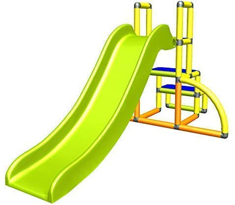 Move And Stic pour Enfants Enfants Mon Premier Slide Mon Premier Toboggan Jouet Babyrutsche Coulissant de Jardin Moveandstic - Jaune/Pomme Verte/Orange