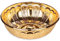 Alisveristime Türkische Hammam-Badeschüssel, traditionelle Metallkonstruktion, Durchmesser 20 cm, Höhe 6 cm, mehrere Farben erhältlich (Gold)
