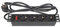 Good Connections - Regleta de 10 Pulgadas (PDU, 1HE) – Enchufe con protección de Contacto a 4 Tomas de Toma de Tierra – Interruptor, protección Infantil – Perfil de Aluminio – Negro