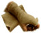 Armstulpen/Pulswärmer mit Daumenlöcher: Walkwolle (Walkloden, Kochwolle) in Naturbeige-Ton