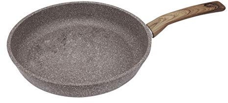 Steuber STONEWOOD Bratpfanne Ø 28 cm für öl- und fettfreies Braten, für alle Herdarten, robuste GREBLON Antihaftbeschichtung, Induktionspfanne