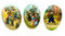 Nestler 3er Set Ostereier zum Befüllen Größe 12 cm - Handgemachte Eier aus Pappe in verschiedenen Größen - Motiv Festtagszeit - Liebevolles Ostergeschenk (12cm)