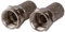 Maplin F Type Twist on Connector RG6U for TV Satellite Aerial Coaxial Cable - Pack of 2