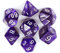 BOBOZHONG Dadi Poliedrici,7 PCS Poliedrici Dadi da Gioco, Layered Polyhedral D&D Dice, per Dungeons And Dragons DND Rpg Giochi da Tavolo MTG (Viola)
