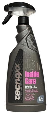 Tecnoxx – Inside Care Nettoyant Universel Multifonction pour l’intérieur de la Voiture Tapisseries Textiles Plastiques Peau Emballage XL de 750mL avec pulvérisateur