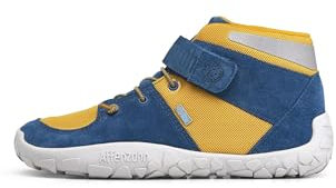 Affenzahn Mid Sneaker Leder Dreamer Wasserdicht Atmungsaktiv Barfuß Ledersneaker Klettverschluss Größe 31-37 Kollektion 2022 Honiggelb - Gelb