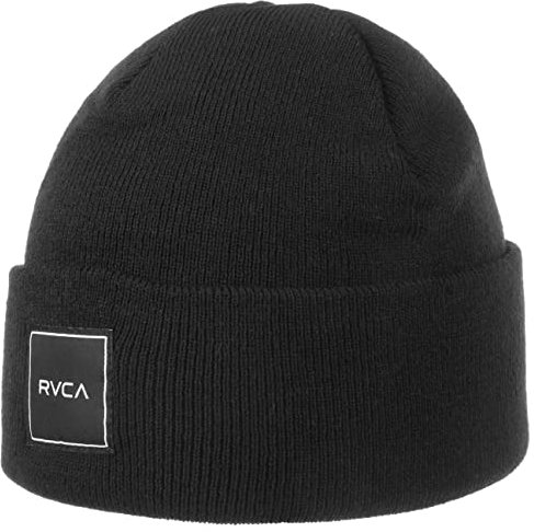 RVCA Essential Beanie Strickmütze Umschlagmütze Wintermütze (One Size - schwarz)