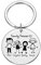 jewelora Personnaliser l'amour de la famille mignon porte-clés Acier inoxydable famille forgeron parents enfant personnalisation de l'âge du nom Cadeaux Fête des Mères Fête des Pères