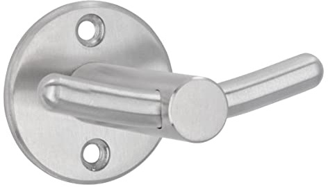 SIRO Kleiderhaken Taucha, Modern, Design, Edelstahl fein geschliffen, 42 mm x 55 mm x 64 mm, LA 28 mm, 2286-55N1