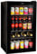 Baridi 85L Under Counter Drinks/Beer & Wine Cooler Fridge with Light, Black - DH13A