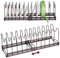 Kinsinder Rangement Couvercle Casserole, Porte-casseroles Métal Rangement Casserole pour Organisateur de Plateaux de Cuisson avec 12 Compartiments Réglables pour Casseroles, Couvercles