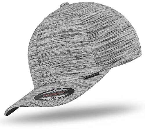 Flexfit Original Basecap Baseball Cap Stripes Melange Black Heathergrey -S/M