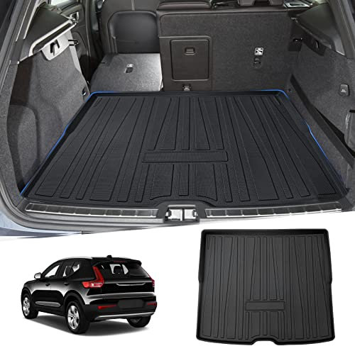 Ruiya Compatible con Volvo XC40 2018-2023 2024 Alfombra Protectora de Maletero, Bandeja para Maletero TPO Esteras del Maletero del Coche Antideslizante Accesorios Volvo XC40