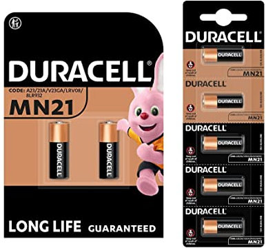 7X Duracell MN21 A23 23A (1 Blister Da 2 batterie + 1 Blister da 5 Batterie) 7 Pile