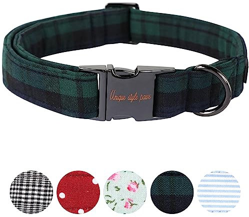 Unique Style Paws Hundehalsband Halsband Verstellbare Halsbänder oder Hundeleinen für Hunde und Katzen Klein Mittelgroß Groß