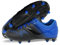 Vizari FG - Botas de fútbol para niños y niñas, unisex, con tacos, para césped artificial y césped, talla 25-38, negro azul, 36.5 EU
