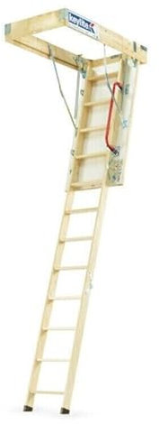 Keylite KYL02 Loft Ladder 550 x 1200mm Timber 3 Section Folding Fully Assembled