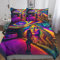 LOUSON 3D Regenbogengeist Bettwaren & Bettwäsche 3teilig Bedding Set Bettbezug Kissenbezug Mikrofaser Mädchen Room Decor Mit Reißverschluss Weich Gemütlich Für Allergiker