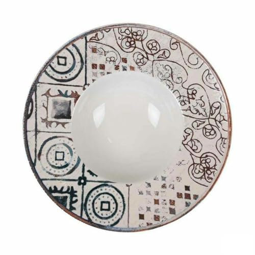 La Mediterránea Plato Hondo Grecia Porcelana Ø 28 cm (6 Unidades)