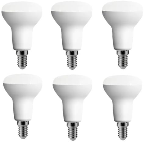 ALIVIM 6 Stück R39 3W E14 220V LED Badlampe Pilz Küche Zimmer Licht Toilette Dimmbar, Cold White