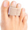 Welnove 12Pcs Hammer Toe Straightener, Hammer Toe Splints, Toe Cushioned Bandages for Correcting Hammer Toes, Broken Toes, Crooked Toes & Overlapping Toe