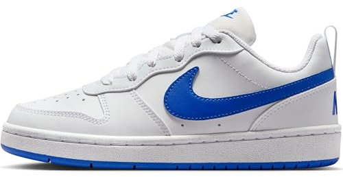 Nike Trainingsschuh Court Borough Low Recraft (Gs), White/Hyper Royal, DV5456-110, 38 EU (5.5Y US)
