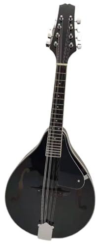Nationales Musikinstrument Mandoline Sonnenuntergang Schwarz Achtsaitige Mandoline Tibetisches Musikinstrument(Black)