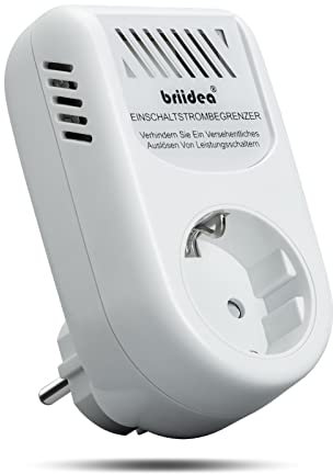 HAUE-02 Anlaufstrombegrenzer, Briidea Einschaltstrombegrenzer (230V 16A), verhindert das Auslösen von Schutzschaltern, Perfekt für Schweißmaschinen, Strahlmaschinen, Winkelschleifer und Kreissägen