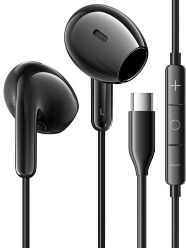 AILZPXX Auriculares Tipo C Auriculares USB C con Micrófono Control Volumen Cascos con Cable Tipo C