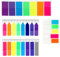 600pcs Sticky Tabs 15 Colour Index Tabs Colorful Page Markers Tabs Translucent Sticky Notes Page Index Stickers Writeable Adhesive Strips for Book Marks Classify Files School Office Supplies