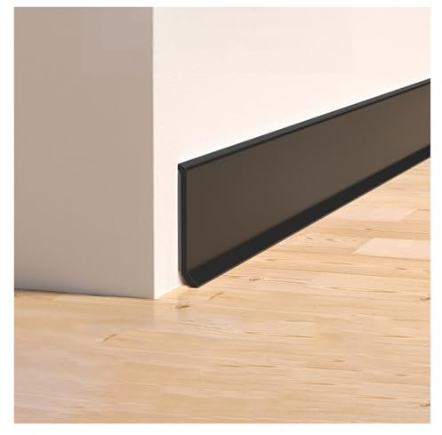 Plinthes Couvertures de plinthes flexibles autocollantes, garnitures de base murale en PVC pour salles de bains/armoires de cuisine/salles à manger et garages, faciles à installer et à nettoyer(H 5cm/