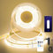 FUIQI Striscia LED COB 5m,24V Bianco caldo 3000K,LED striscia COB Bluetooth APP dimmerabile,CRI90+,8mm di larghezza,con telecomando e alimentazione per camera da letto,cucina,Sfondo televisivo
