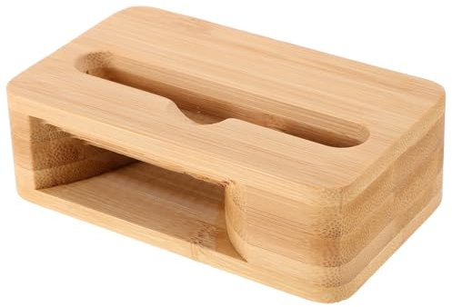 OSALADI Handy Lautsprecher Handy-verstärkerständer Tragbarer Mini-Lautsprecher Handy-soundverstärker-Lautsprecher Telefon-soundverstärker Telefon Lautsprecher Light Brown Bambus