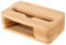 OSALADI Handy Lautsprecher Handy-verstärkerständer Tragbarer Mini-Lautsprecher Handy-soundverstärker-Lautsprecher Telefon-soundverstärker Telefon Lautsprecher Light Brown Bambus