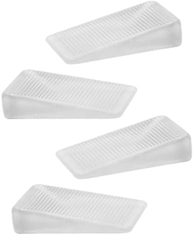 WOONEKY Möbelkeile 4 Stück Gummikeile Möbelnivellierer Nivellierfüße rutschfest Für Möbel Und Haushaltsgeräte Tischstabilisatoren Bodenausgleicher Wohnzimmer Und Büro