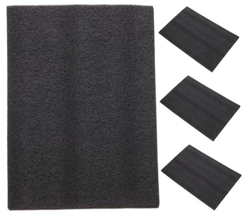 HOMSFOU Feuille de Mousse Polyéthylène Rembourrage Découpable 4Pcs Matériaux en Mousse Couleur Noire Protection pour Outils Artisanat DIY Sécurisé Fournitures d'Artisanat